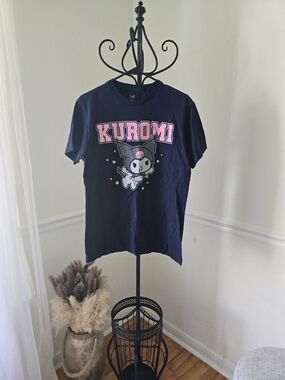 Sanrio Kuromi Graphic Tee in Navy and Pink